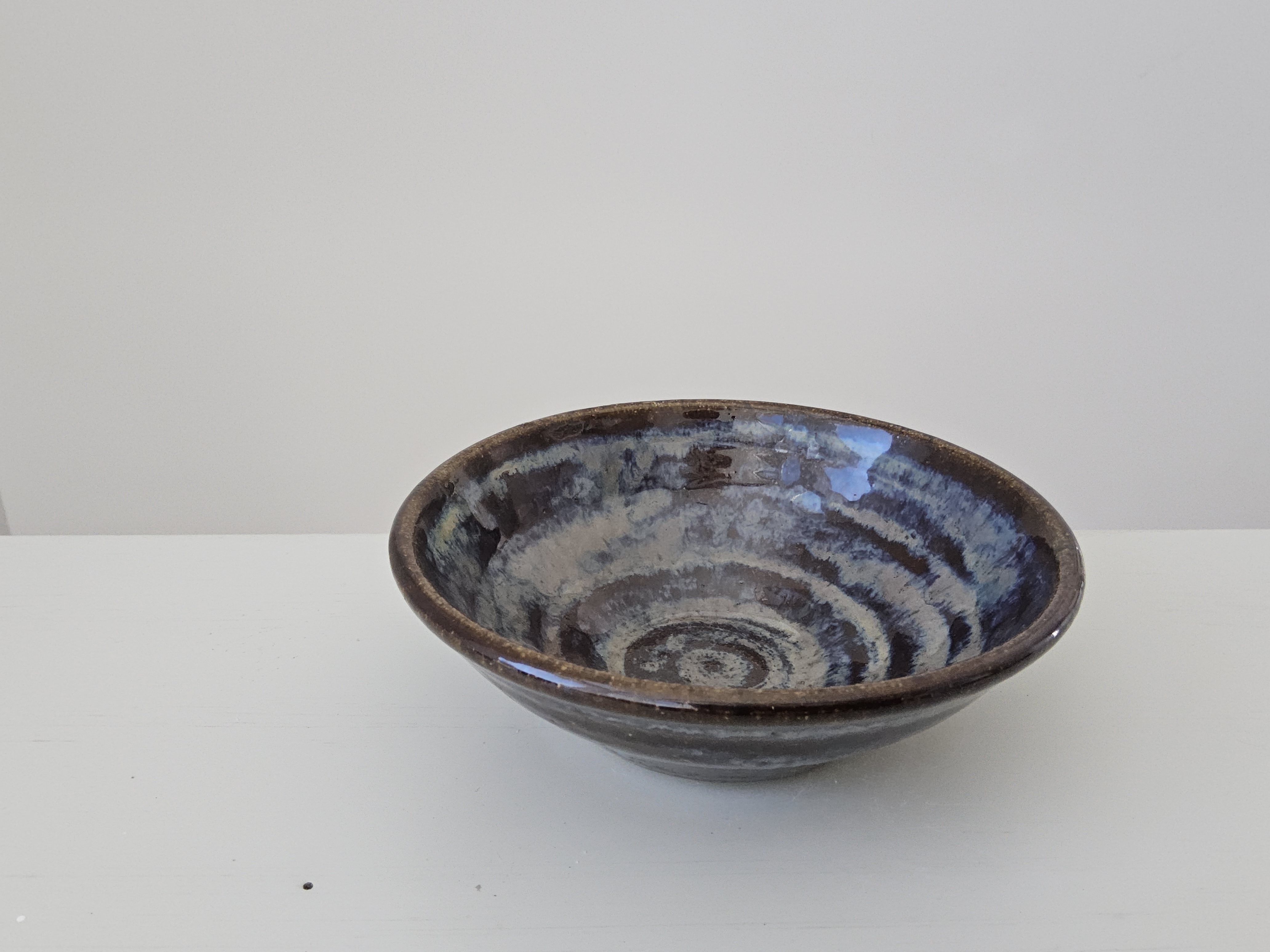 Medium Blue Smoke Bowl 