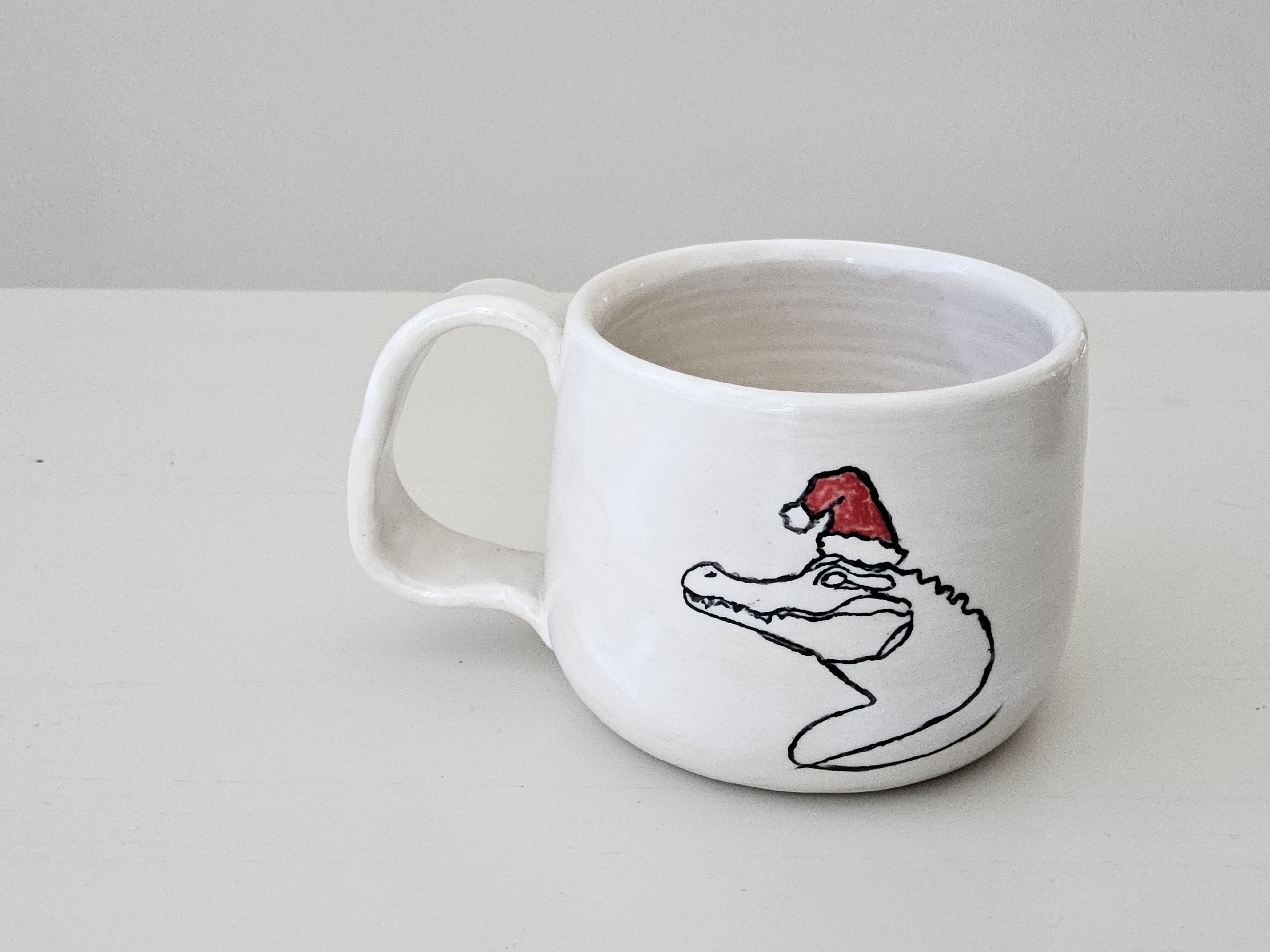 Alligator Santa Mug