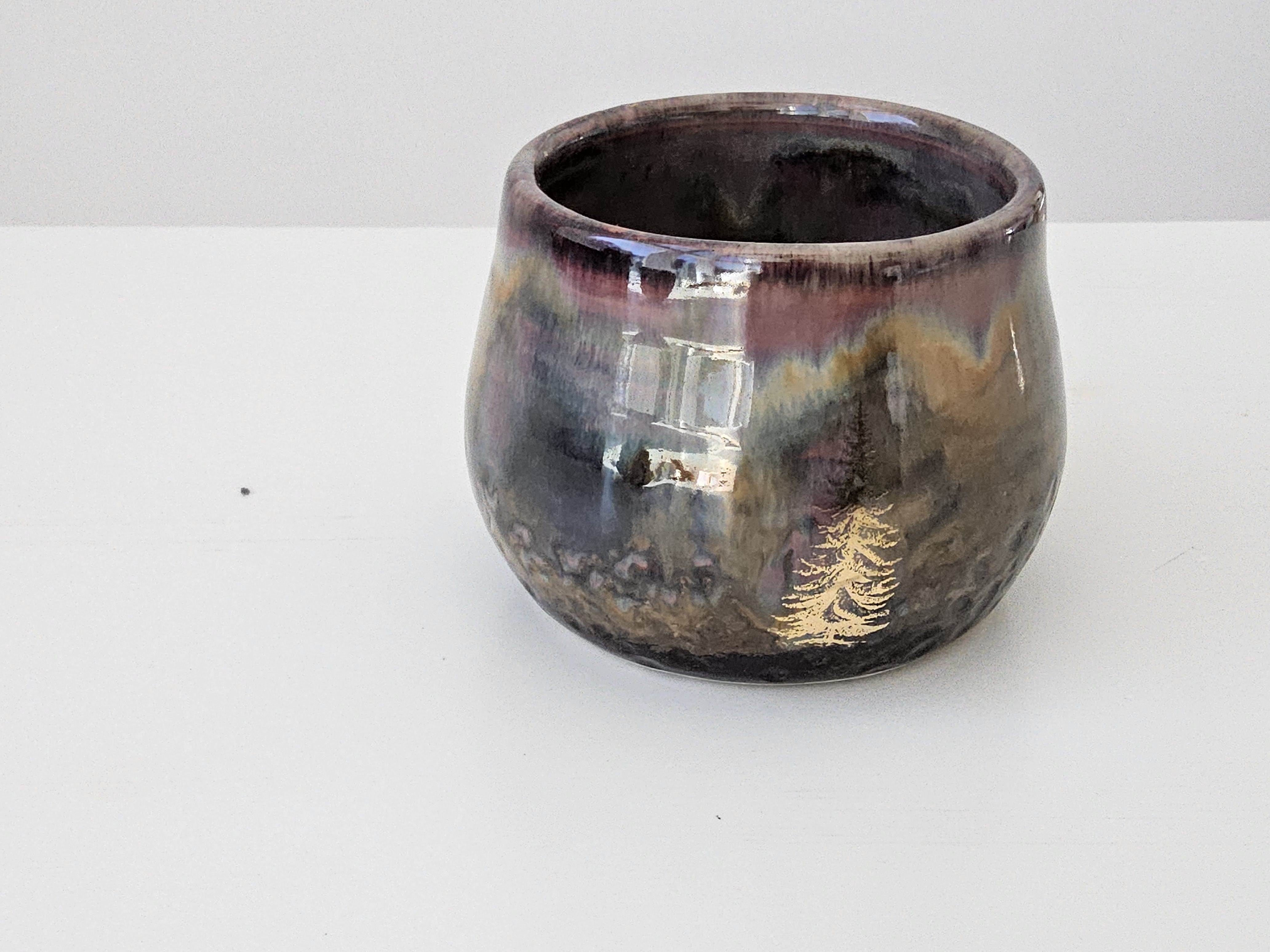 Pine Tree Sunrise Cup