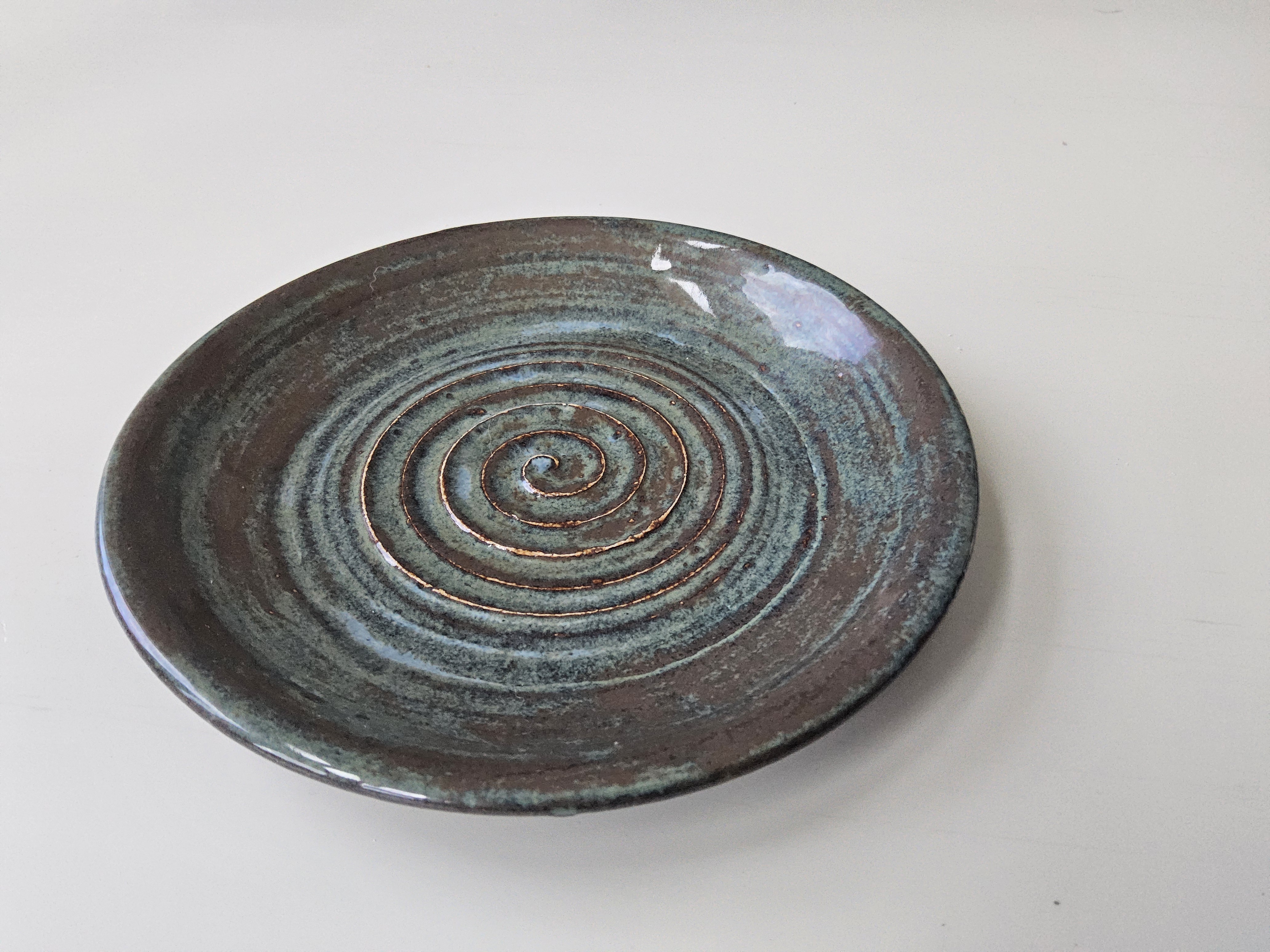 Blue Swirl Saucer